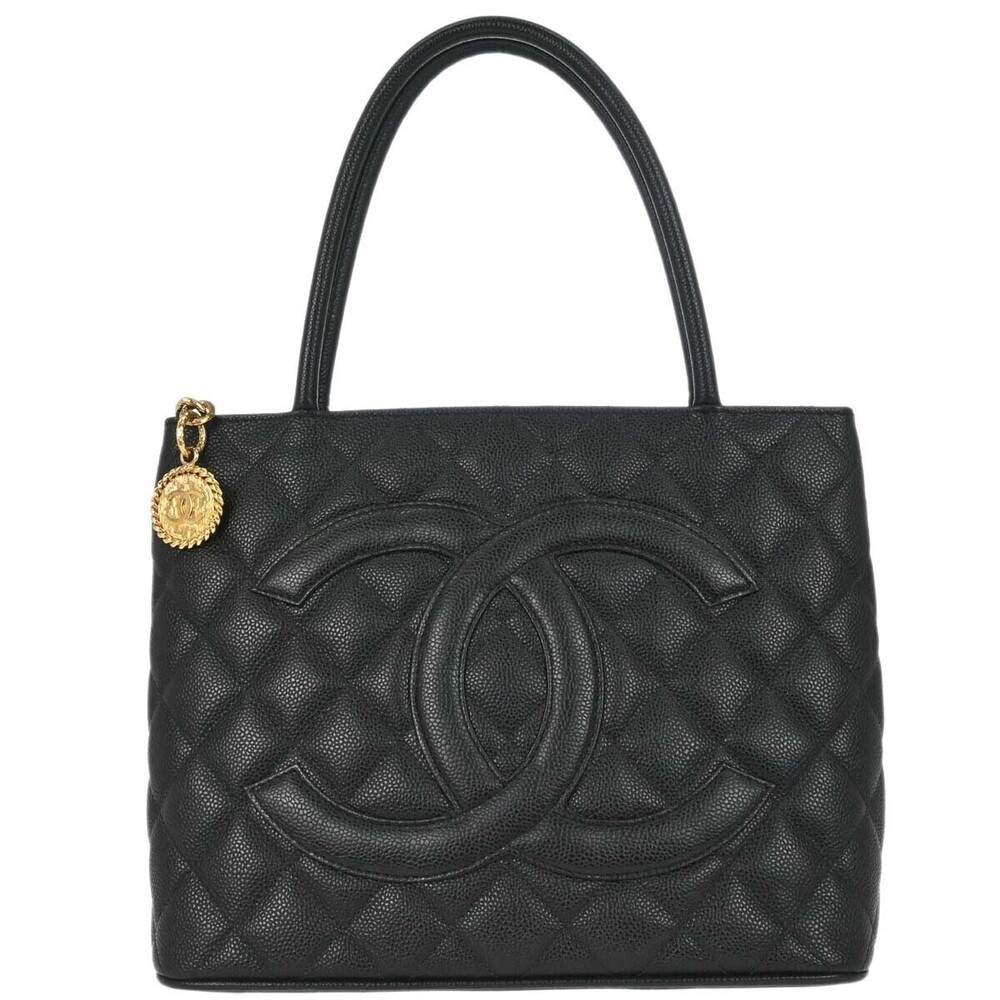 Chanel Medallion Tote Quilted Caviar